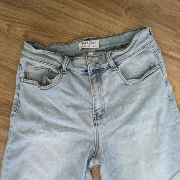 Wax Jeans Collection Light Wash Straight Wide leg Denim Jeans Size 29 Women - Picture 3 of 8